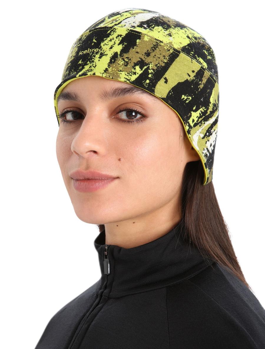 Chapeaux Icebreaker Unisex Merino Quantum Beanie Sedimentary Femme Noir | FR 1469EBCX